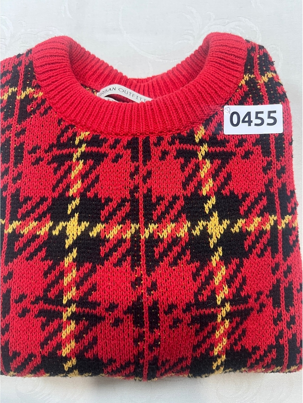 Urban Outfitters Red Plaid Sweater Size Small - Picture 6 of 6
